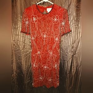Womens Sz 10 Hand beaded Cocktail Dress